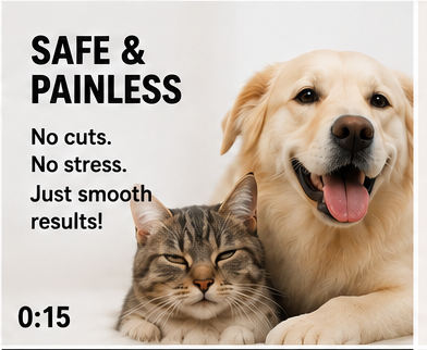 USB Rechargeable Quiet Electric Pet Nail Grinder for Dogs & Cats – Safe, Gentle & Low Vibration