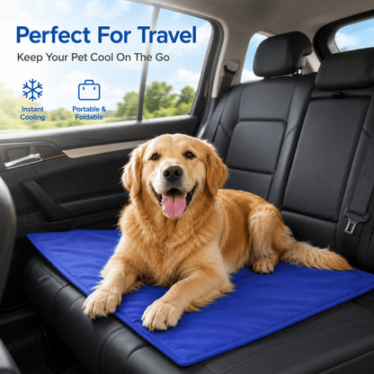 Pet cooling mat for car travel
