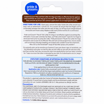Flea Tick Collar Dogs Cats 3 Month Protection Repels Fleas 1Pc