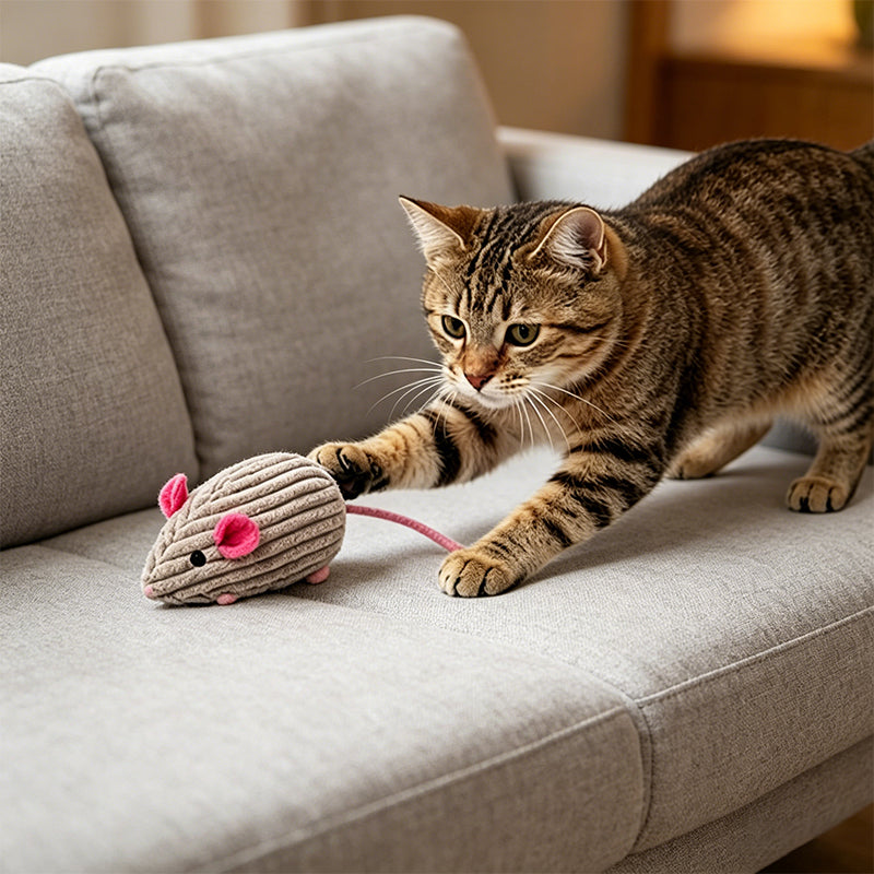 3-Piece Interactive Cat Toy Set – Mouse & Play Balls for Cats and Kittens