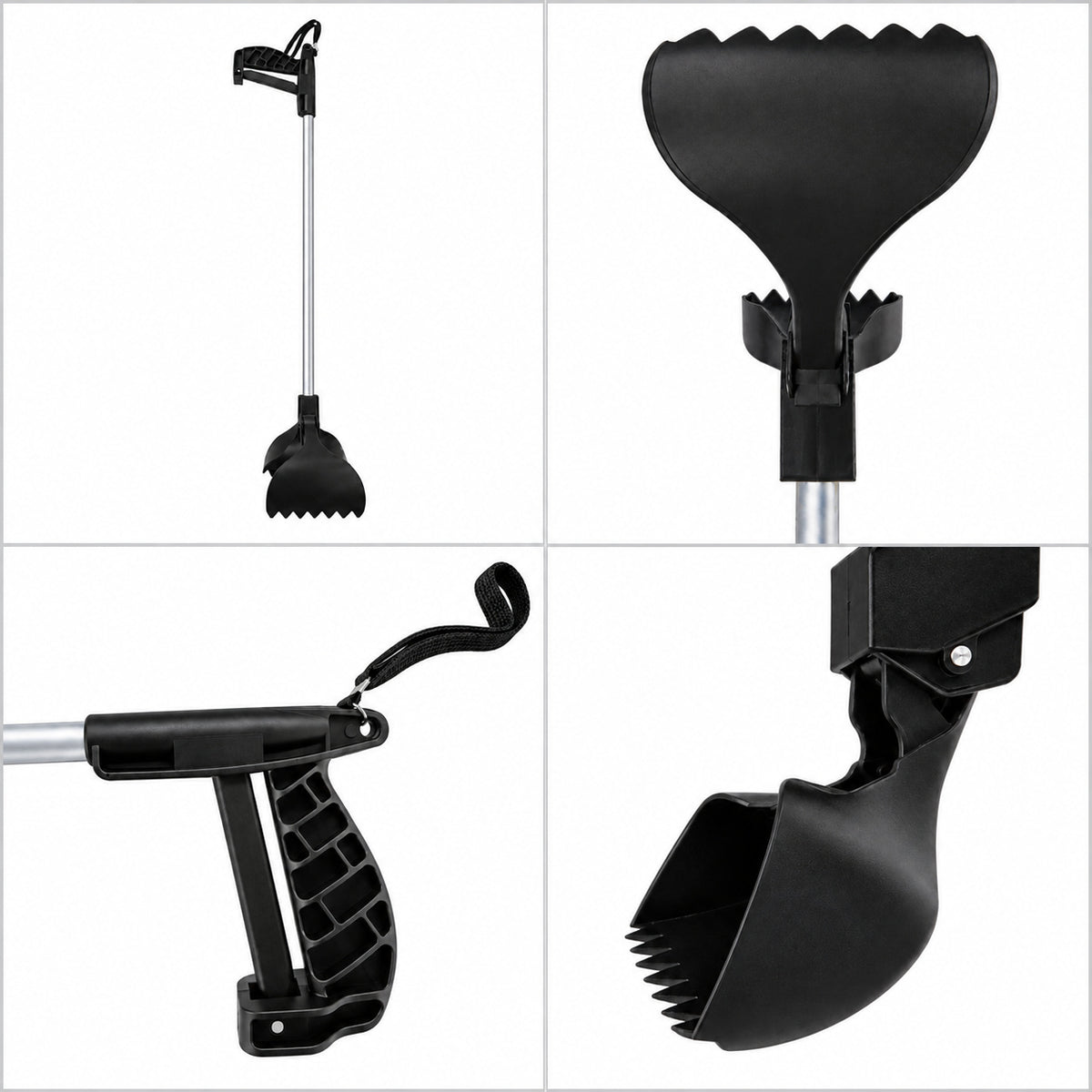 Long-Handle Dog Pooper Scooper – 72.5 cm Waste Picker
