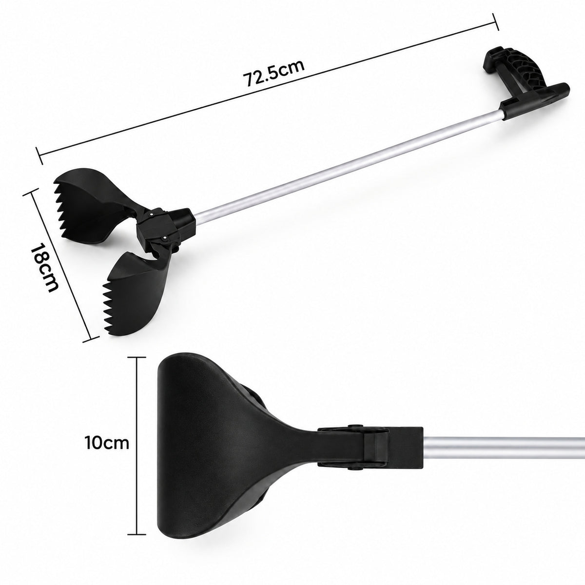 Long-Handle Dog Pooper Scooper – 72.5 cm Waste Picker