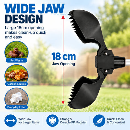 Long-Handle Dog Pooper Scooper – 72.5 cm Waste Picker