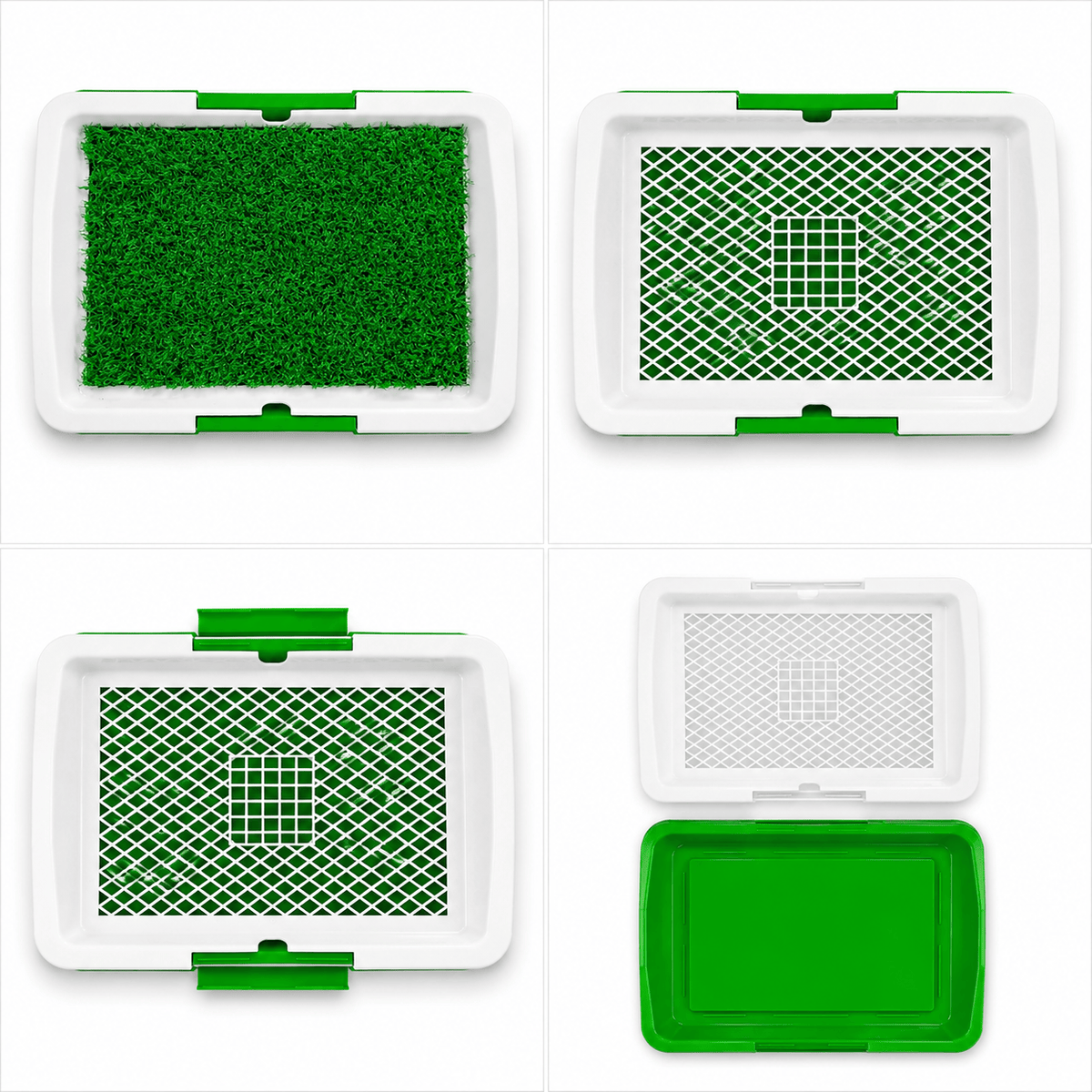 Dog Grass Pad with Tray – Reusable Puppy Toilet Training Mat, 34 × 45.5 cm