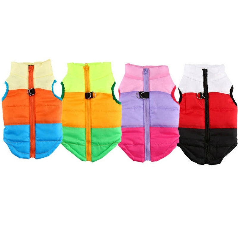 Warm Winter Coat for Dogs & Cats – Lightweight Jacket with Back Zip