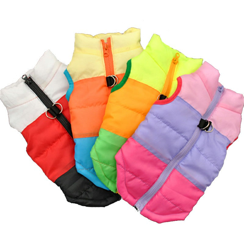 Warm Winter Coat for Dogs & Cats – Lightweight Jacket with Back Zip